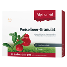 Alpinamed Preiselbeer Granulat Sachets 20 Stück
