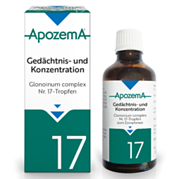 Apozema Tropfen Nr. 17 Gedächnis & Konzentration - Glonoinum complex 50ml