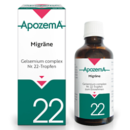 Apozema Tropfen Nr. 22 Migräne - Gelsemium complex 50ml