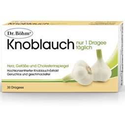 Dr. Böhm Knoblauch - nur 1 Dragee täglich
