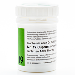Schüßler Salze Nr. 19 Cuprum arsenicosum D12