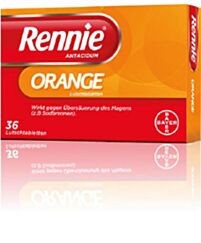 Rennie Antacidum Lutschtabletten Orange 36 St&uuml;ck